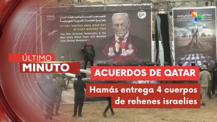 Resistencia palestina entregó cuatro cuerpos de rehenes asesinados por los bombardeos israelíes