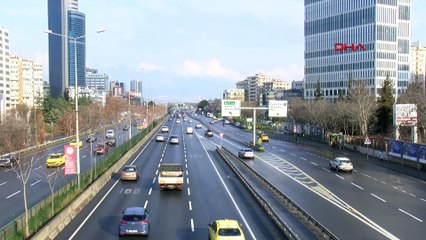 Çamlıca Tepesi'nden kar manzaraları