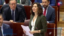 Ayuso acusa a PSOE y Más Madrid de 