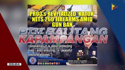 Higit 200 short firearms, narekober ng Police Regional Office 3