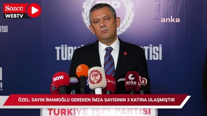 Özel: Sayın İmamoğlu gereken imza sayısının 3 katına ulaşmıştır