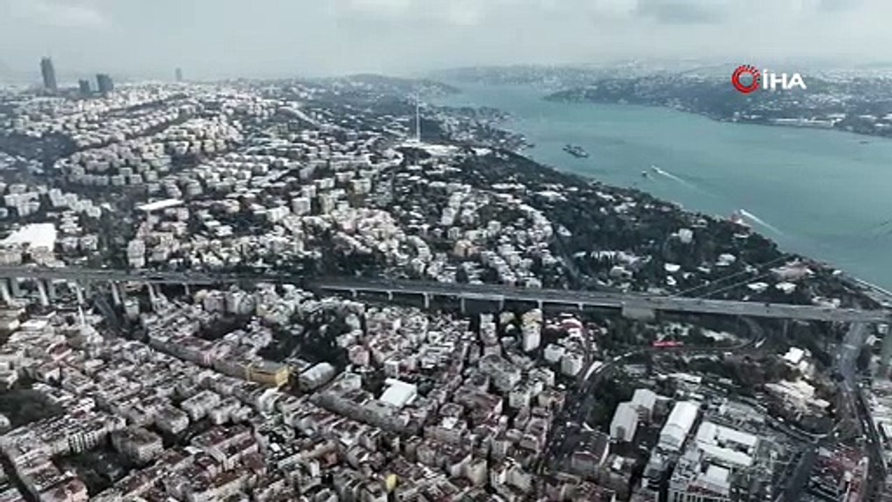 İstanbul Boğazı'nda mest eden kar manzaraları