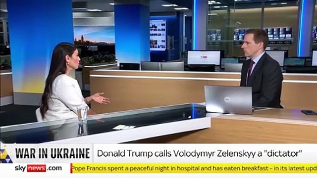 Priti Patel defends Donald Trump after US president’s social media attack on Volodymyr Zelensky