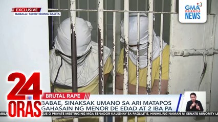 Babae, sinaksak umano sa ari matapos gahasain ng menor de edad at 2 iba pa | 24 Oras