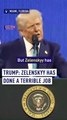 Trump: I love Ukraine, but Zelenskyy has done terrible job