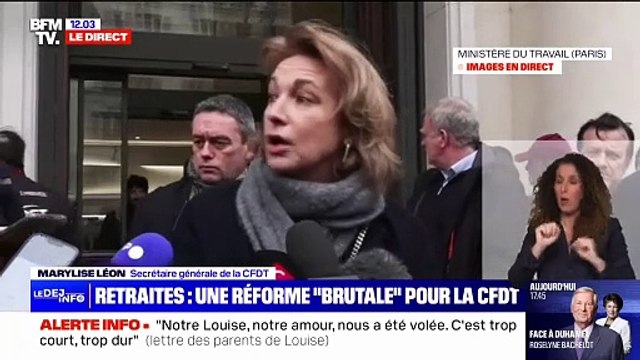 Réforme des retraites: Marylise Léon (CFDT) souhaite passer aux choses sérieuses , après le rapport de la Cour des comptes
