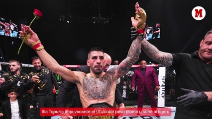 Topuria vacates featherweight title and moves up to lightweight title