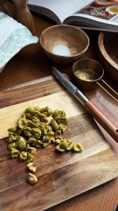 Baker’s twist on classic fougasse bread with sourdough and fresh olives