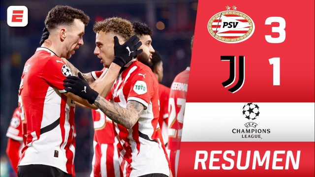 PSV vs Juventus (3-1) | UEFA Champions League 2024/25 | 16vos, VUELTA