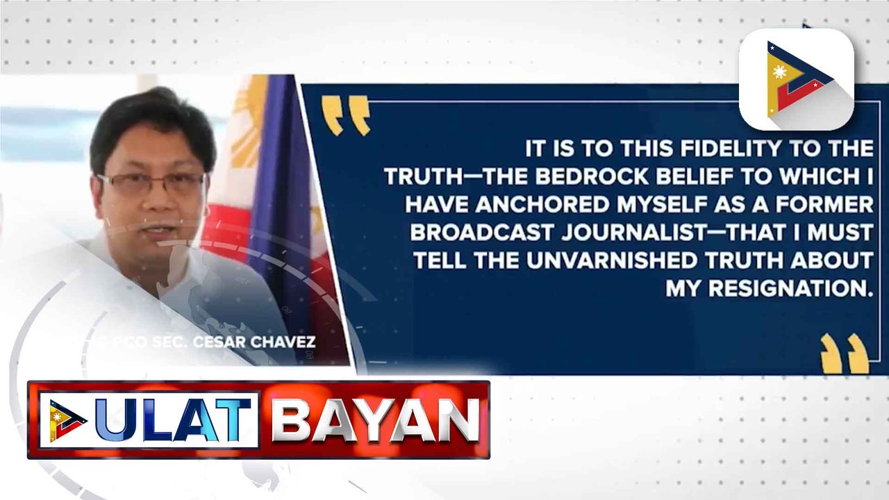 Acting PCO Sec. Cesar Chavez, bumaba na sa pwesto