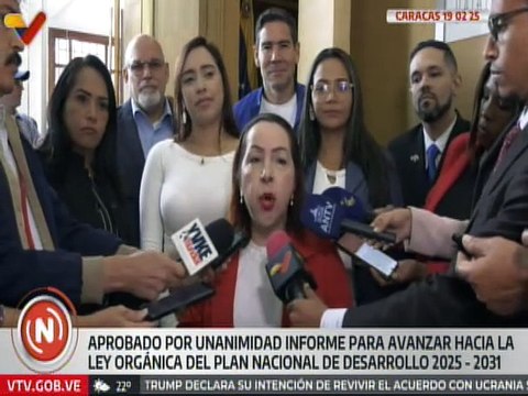 Parlamentarios aprueban los tres puntos del Plan de Desarrollo de la Nación período 2025-2031