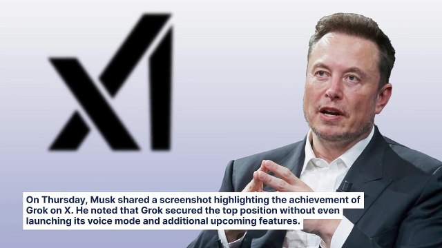 Elon Musk's Grok Overtakes OpenAI's ChatGPT, Google Gemini, And China's DeepSeek As The Leading Productivity App On Apple's App Store