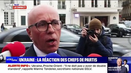 Réunion sur la guerre en Ukraine à l'Élysée: Éric Ciotti souligne "la nécessité de rebâtir une défense française puissante autonome, indépendante"