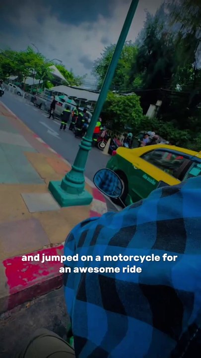 "Exploring Bangkok on two wheels! 🚴‍♂️🌆 From bustling streets to serene canals, every turn is an adventure.