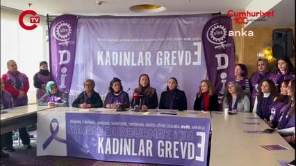 DİSK’li kadınlardan grev çağrısı '7 Mart'ta her neredeysek işimizi bırakıyoruz'