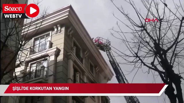 Şişli'de korkutan yangın