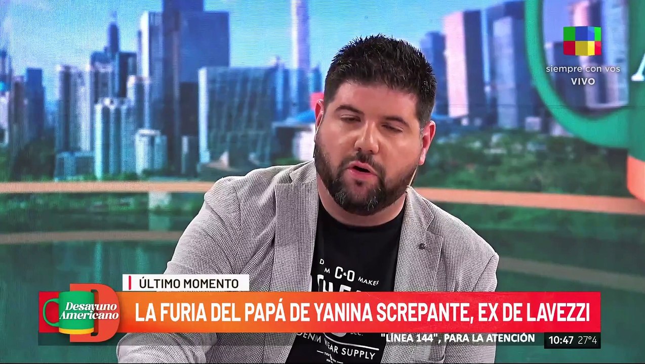 Segundo audio del papá de Yanina Screpante contra el Pocho Lavezzi