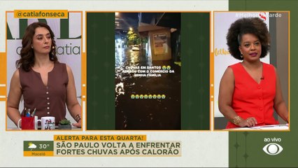 ALERTA SEVERO Fortalece amanha embaixo d'água com alagamentos na cidade | Melhor da Tarde