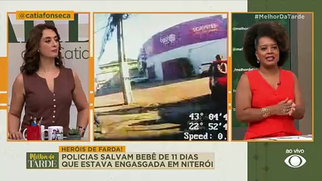 Policiais salvam bebê de 11 dias que estava engasgada em Niterói | Melhor da Tarde