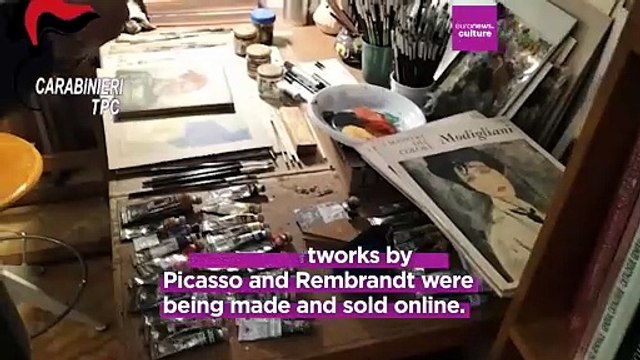 Italian police uncover secret art forgery workshop in Rome selling fake Picasso and Rembrandt works