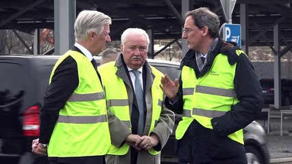 Le Roi en visite chez John Cockerill à Seraing