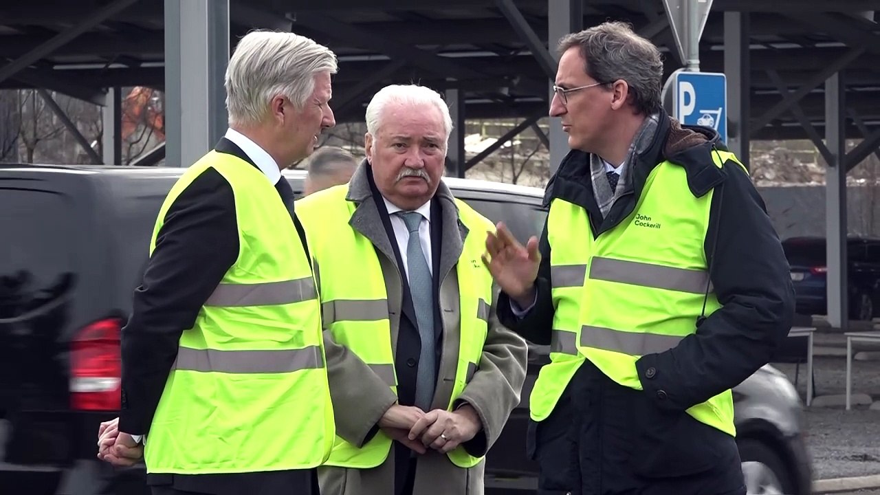 Le Roi en visite chez John Cockerill à Seraing