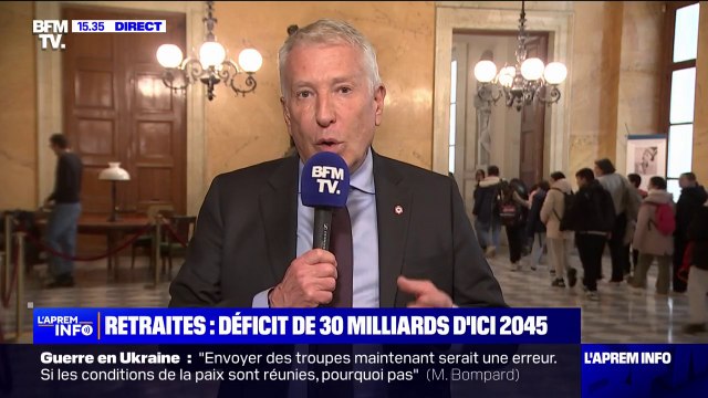 On est pour la retraite à 62 ans et 42 annuités de cotisation pour avoir une retraite à taux plein , souligne Philippe Ballard (RN)
