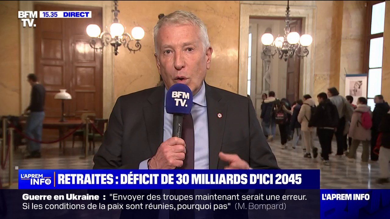 "On est pour la retraite à 62 ans et 42 annuités de cotisation pour avoir une retraite à taux plein", souligne Philippe Ballard (RN)