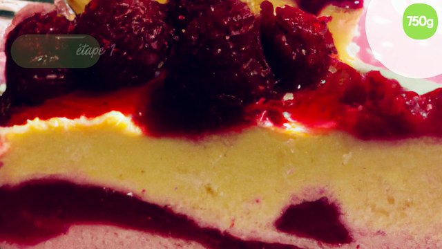 Gâteau aux framboises (et tofu soyeux, sans beurre!)