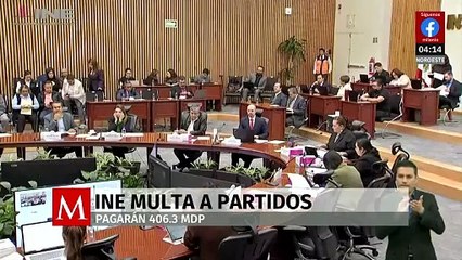INE multa a partidos con 406.3 mdp y auditará adeudos fiscales