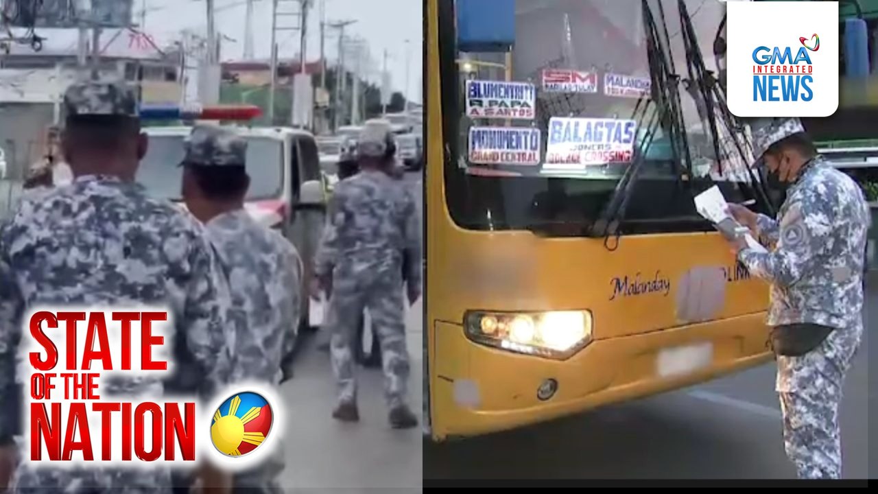 Ambulansya at mahigit 14 na motorsiklo, sinita dahil sa pagdaan sa EDSA busway | SONA