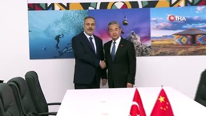 Dışişleri Bakanı Fidan, Çinli mevkidaşı Wang ile görüştü