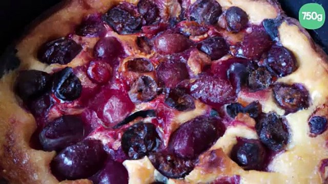 Clafoutis aux poires et cassis