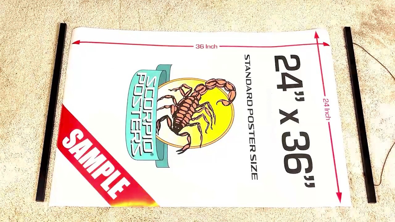 Magnetic Poster Hangers by Scorpio Posters - Distributed by Black Ball Corp.