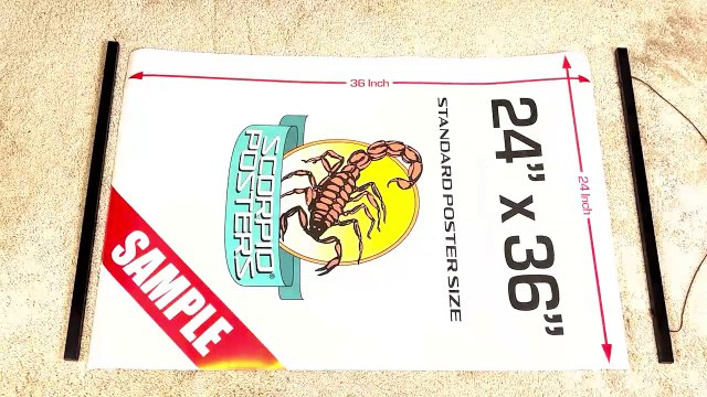 Magnetic Poster Hangers by Scorpio Posters - Distributed by Black Ball Corp.