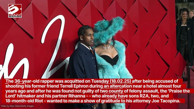 Grateful ASAP Rocky and Rihanna make unusual promise to lawyer
