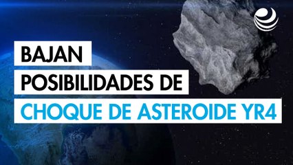 Bajan a 1.5% las posibilidades de que el asteroide YR4 choque contra la Tierra