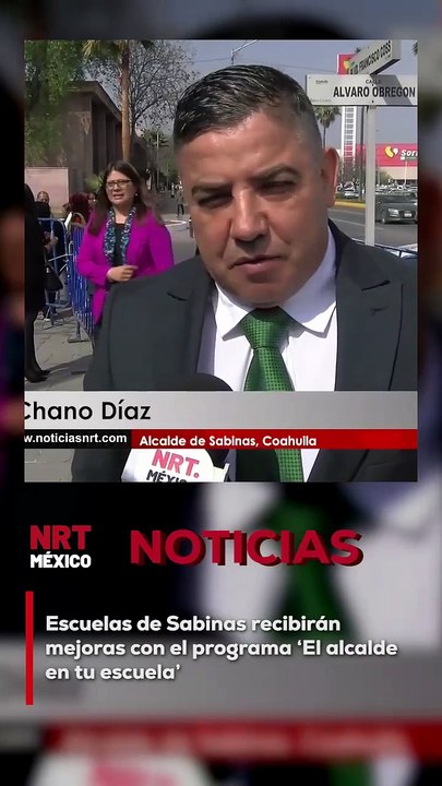 El alcalde de Sabinas, Coahuila, Chano Díaz, informó que ha iniciado un programa integral denominado "El alcalde en tu escuela", el cual beneficia a las instituciones educativas con mejoras en infraestructura y otros beneficios, adaptados a las necesidade
