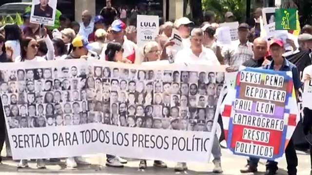 Marcha en Venezuela para pedir a Lula que interceda en liberación de presos políticos