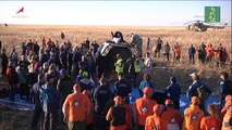 Aterriza una nave Soyuz tras una misión récord en la EEI