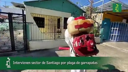 Intervienen sector de Santiago por plaga de garrapatas