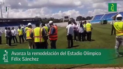 Avanza la remodelación del Estadio Olímpico Félix Sánchez