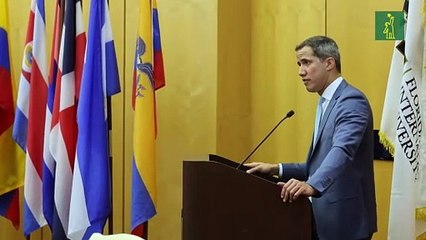 El expresidente interino Guaidó inaugura un laboratorio sobre democracia y alerta de amenazas