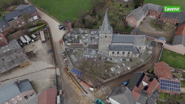 Le Brabant wallon vu du ciel : Le village de Marilles tout à l’Est du Brabant wallon