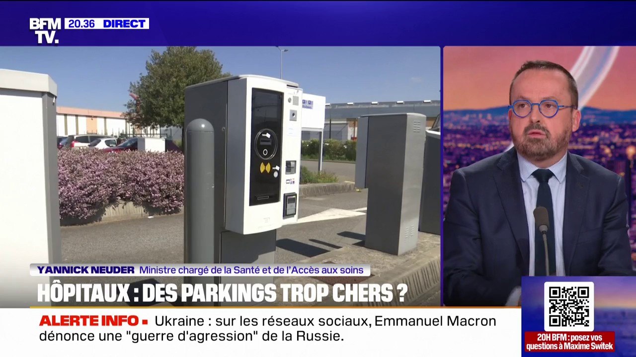 Parkings des hôpitaux trop chers: "J'attends des propositions très concrètes des hôpitaux", affirme Yannick Neuder, ministre de la Santé