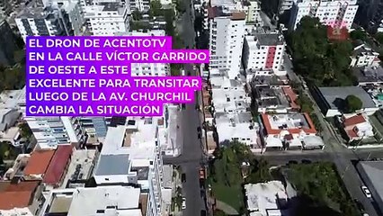 Situación del tránsito en la calle Víctor Garrido Puello