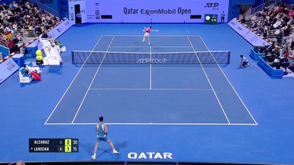 Doha - Alcaraz sorti par Lehecka
