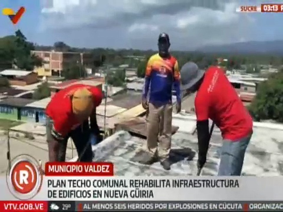 Sucre | Plan Techo Comunal realiza trabajos de impermeabilización en el urbanismos Nueva Güiria