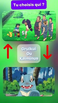 Choisis ton Pokémon favori entre Gruikui et Kaiminus