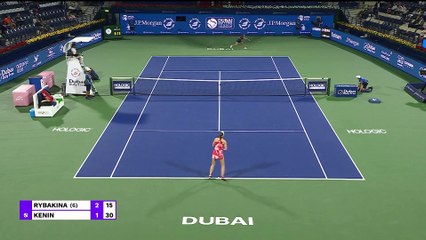 Rybakina eases past Kenin into the semi-finals in Dubai